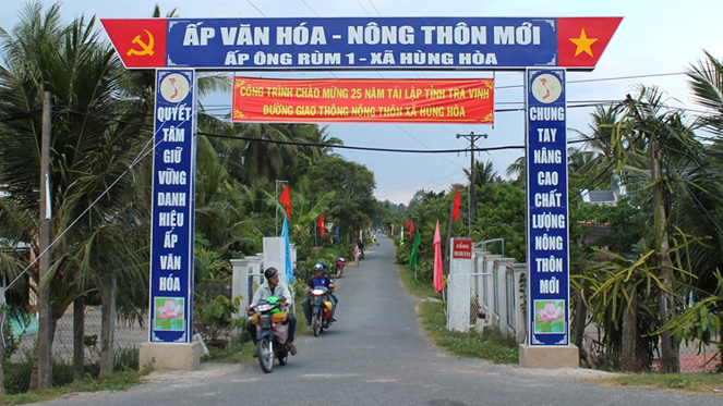 Hiện tỉnh Trà Vinh đã hoàn thành 5/8 tiêu chí tỉnh NTM. Nguồn: ITN